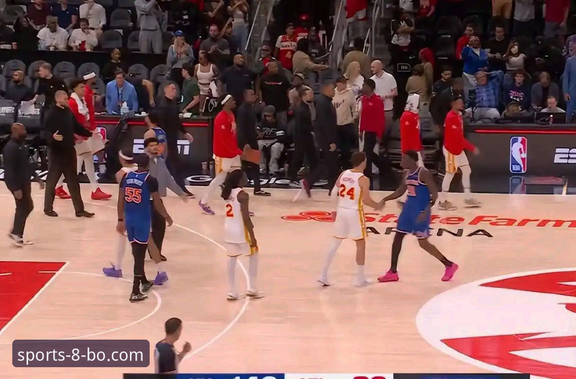 尼克斯狂胜老鹰 vs 唐斯三双创纪录：8博体育官网见证NBA季后赛历史性半场47分分差